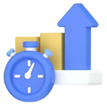 Shows Productivity Up 3D Icon