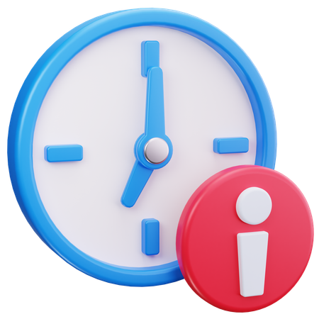 Time Info  3D Icon