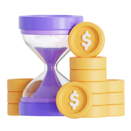 Time investment  3D Icon