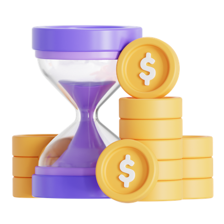 Time investment  3D Icon