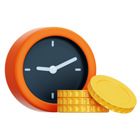 Time is money  3D Icon