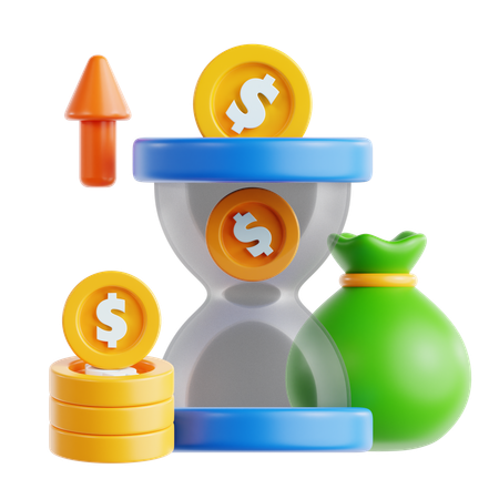 Time is Money  3D Icon