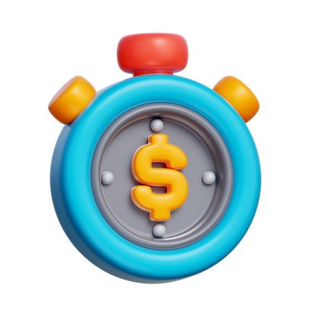 시간은 돈이다  3D Icon