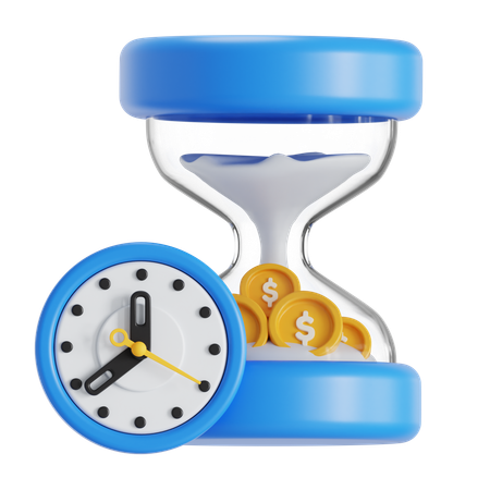 Time is money  3D Icon