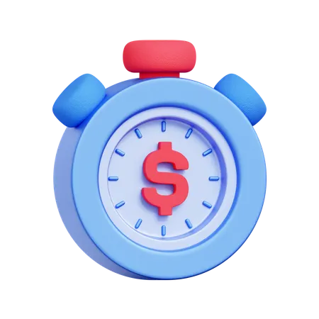 Time Is Money  3D Icon