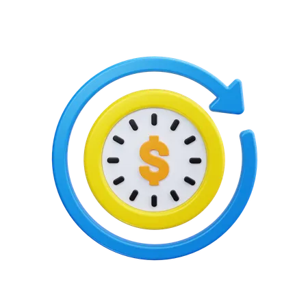 Time is money  3D Icon