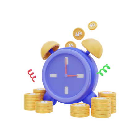 Time Is Money  3D Icon