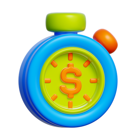 Time Is Money  3D Icon