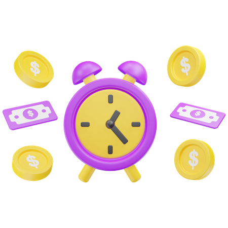 Time Is Money  3D Icon