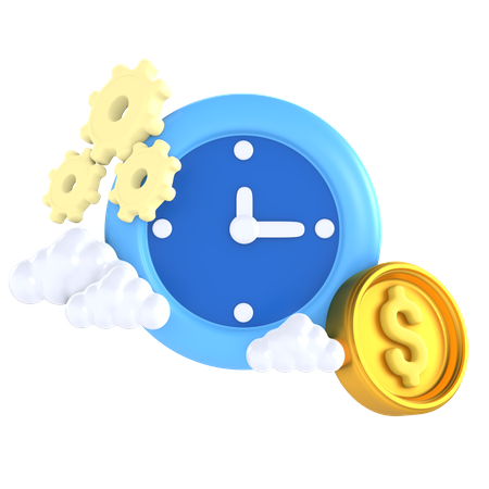 Time Is Money  3D Icon