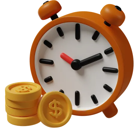 Time Is Money  3D Icon