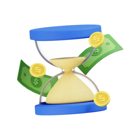 Time Is Money  3D Icon