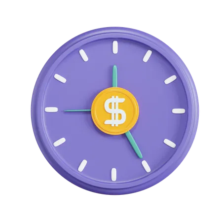 Time Is Money  3D Icon