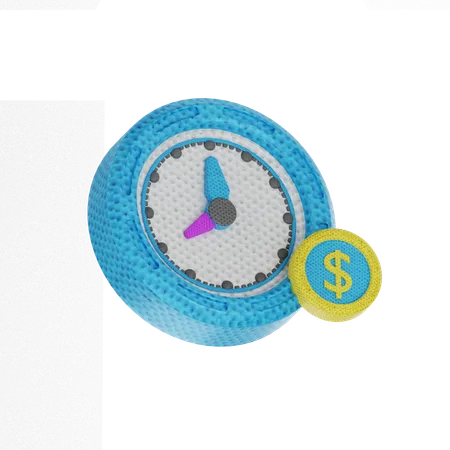 Time Is Money  3D Icon