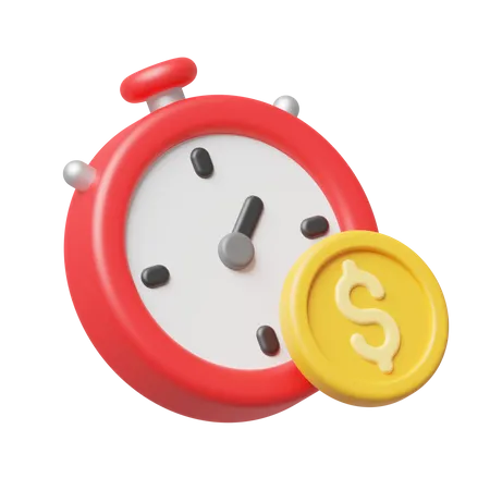 Time Is Money  3D Icon