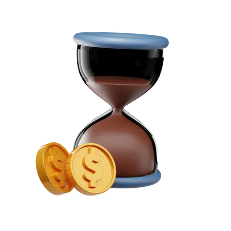 Time Is Money  3D Icon