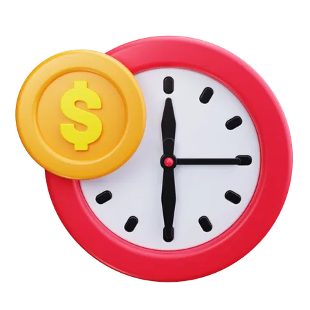 Time Is Money  3D Icon