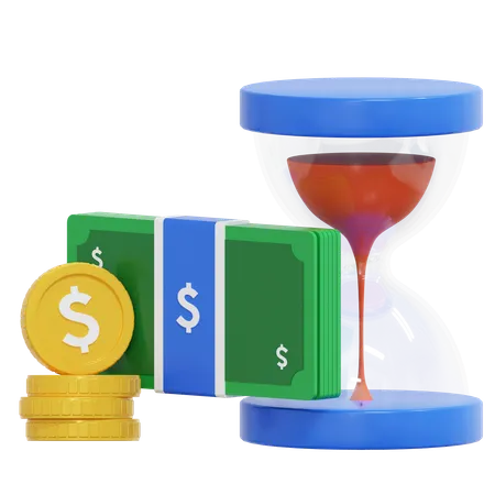 Time Is Money  3D Icon