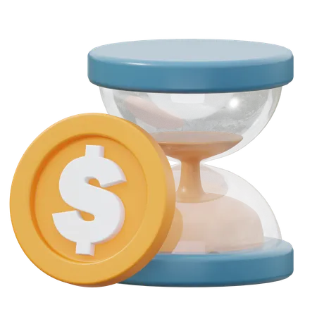 Time Is Money  3D Icon