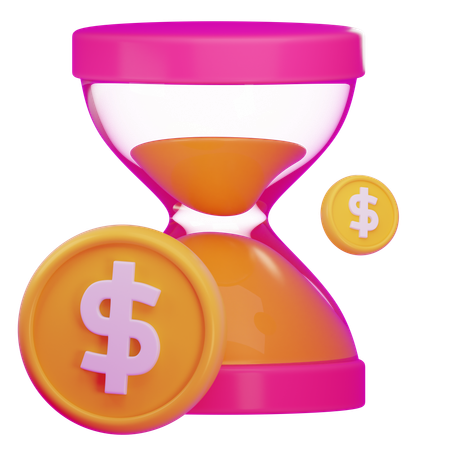 Time Is Money  3D Icon