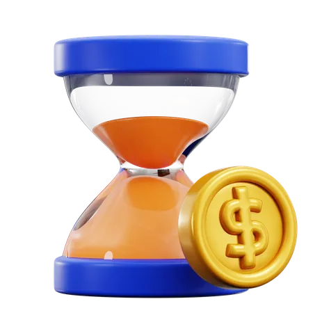 Time Is Money  3D Icon