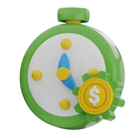 Time Is Money  3D Icon