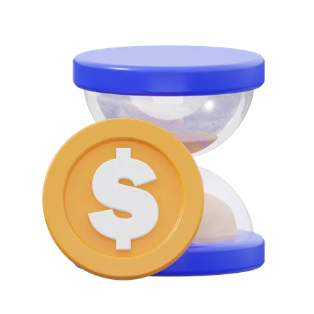 Time Is Money  3D Icon