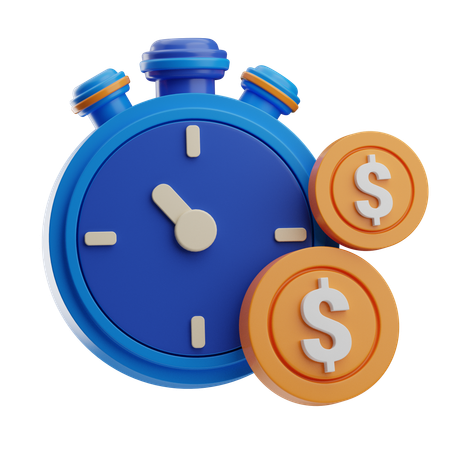 Time Is Money  3D Icon