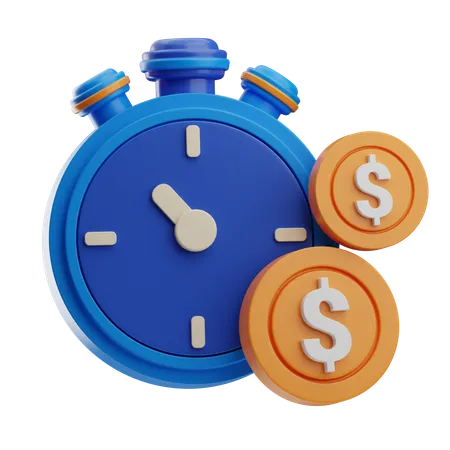 Time Is Money  3D Icon