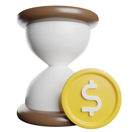 Time Is Money  3D Icon