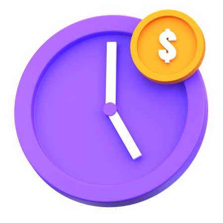 Time is Money  3D Icon