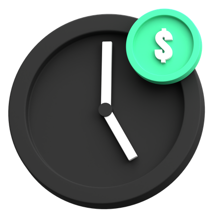 Time is Money  3D Icon