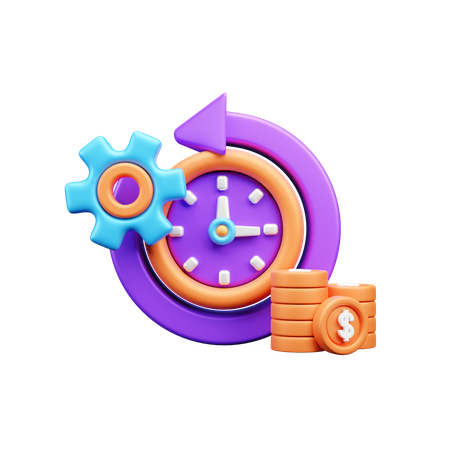 Time Is Money  3D Icon