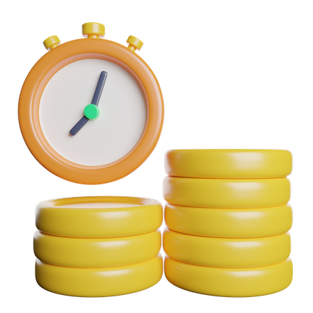 Time Is Money  3D Icon