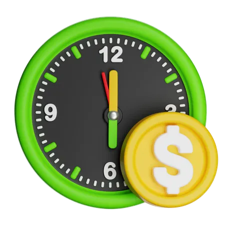 Time Is Money  3D Icon
