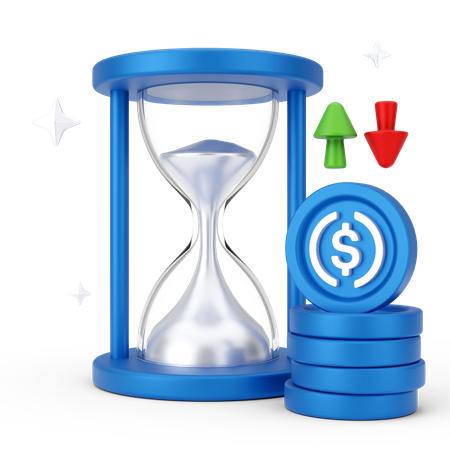 Time is money  3D Icon