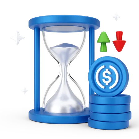 Time is money  3D Icon