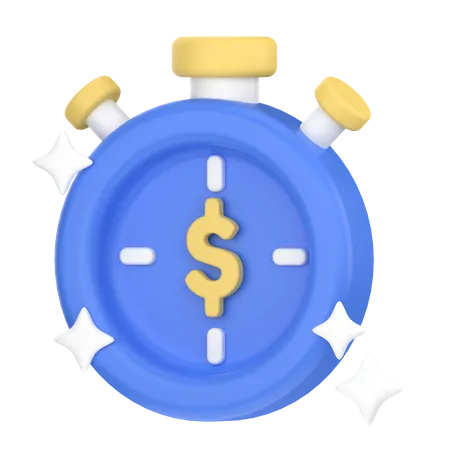 Time is money  3D Icon