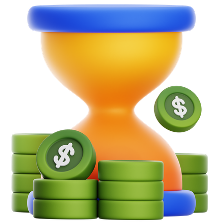 Time Is Money  3D Icon