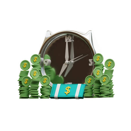 Time Is Money  3D Icon