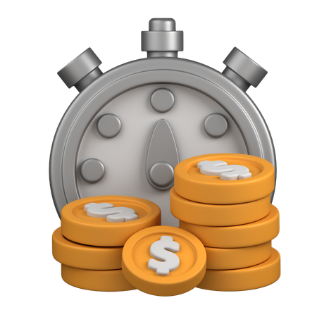 Time is Money  3D Icon