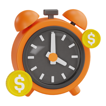 Time Is Money  3D Icon