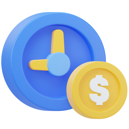 Time Is Money  3D Icon