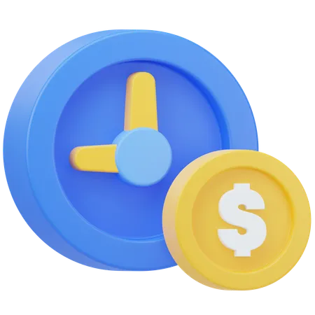 Time Is Money  3D Icon