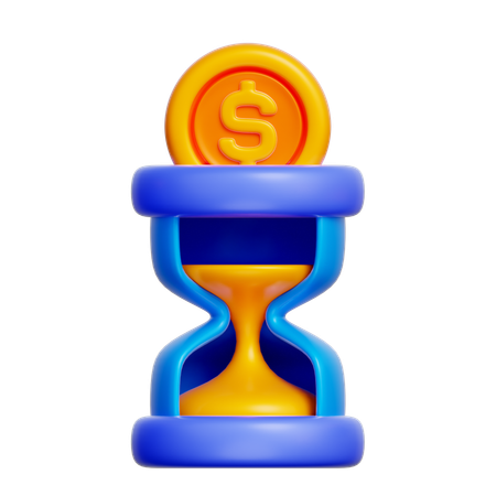 Time Is Money  3D Icon