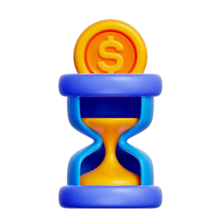 Time Is Money  3D Icon