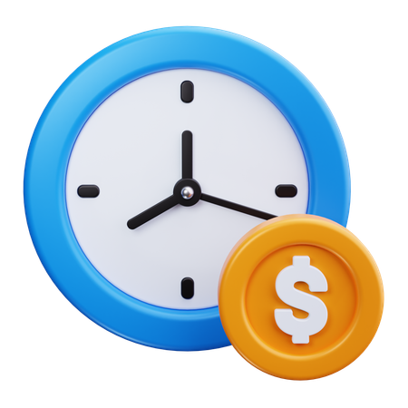 Time Is Money  3D Icon