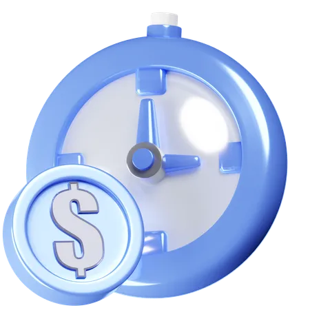 Time Is Money  3D Icon