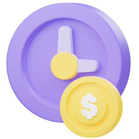 Time is Money  3D Icon