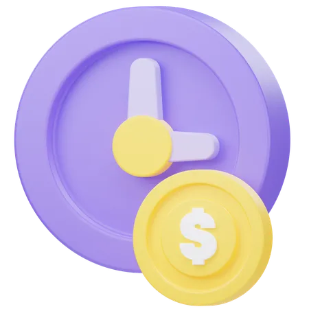 Time is Money  3D Icon